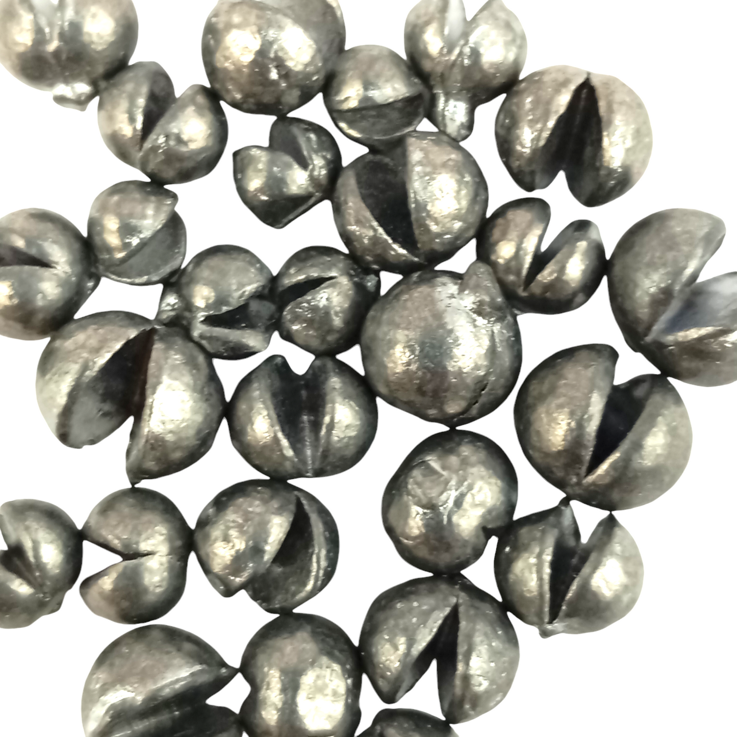Split Shots Fishing  Small Mixed  Weight 35gms Close Up Image