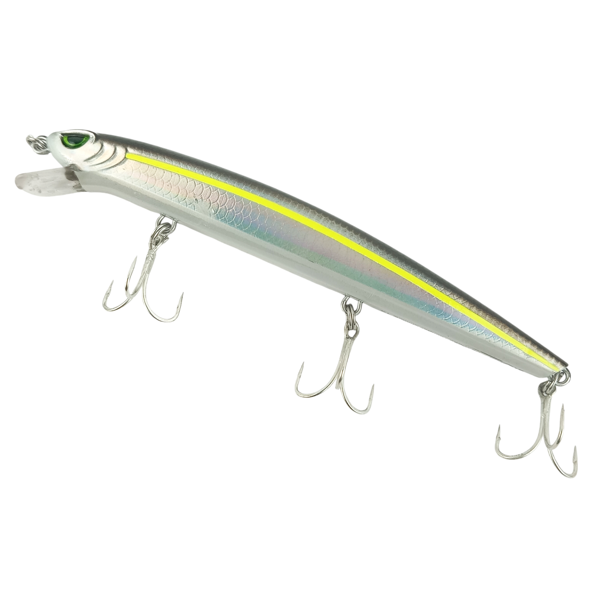 Storm Sea Bass Thunder Minnow 14cm- 24gm Fishing Lure -Laser Green Chart