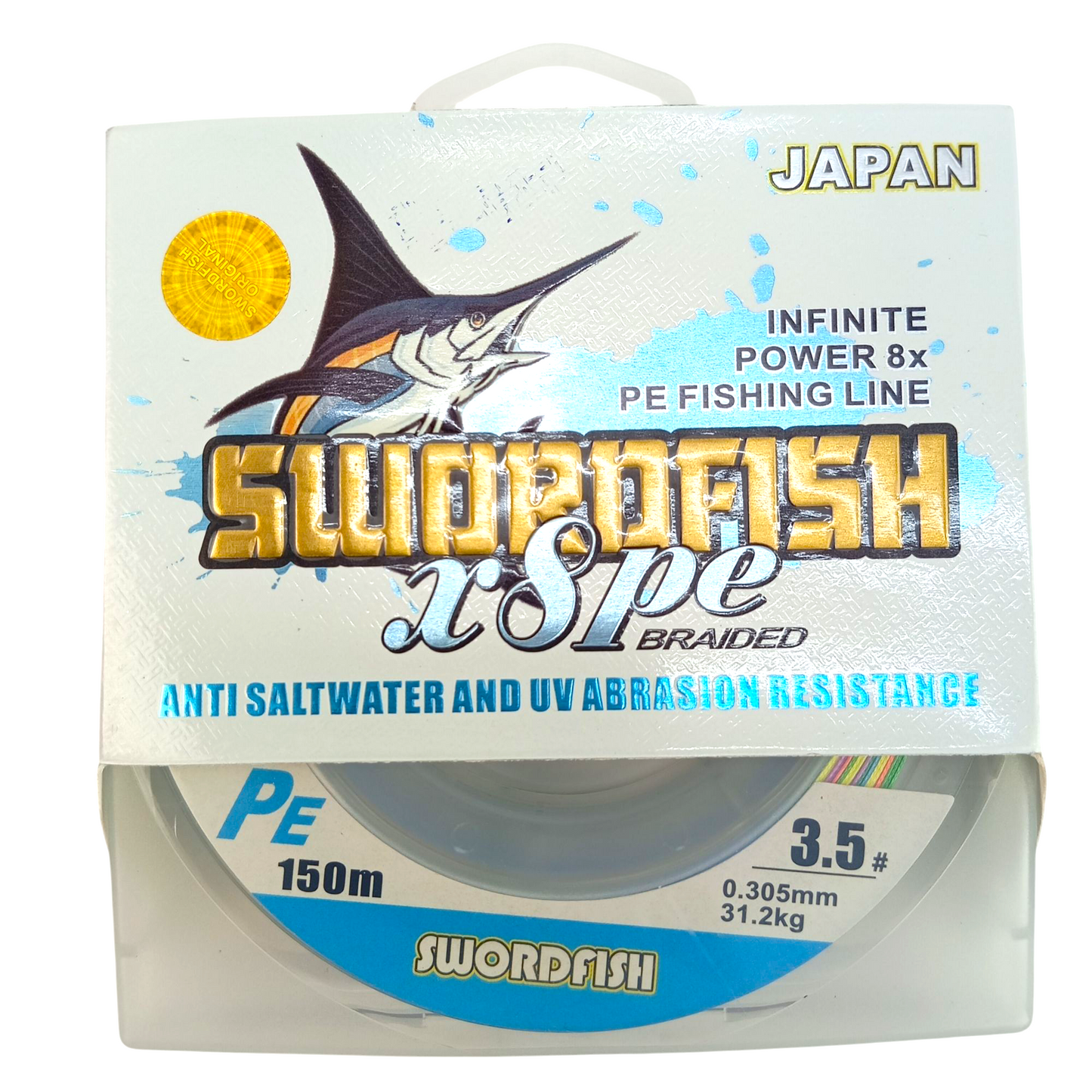 Swordfish X8 PE Multi Color Braided Line -150m Spools