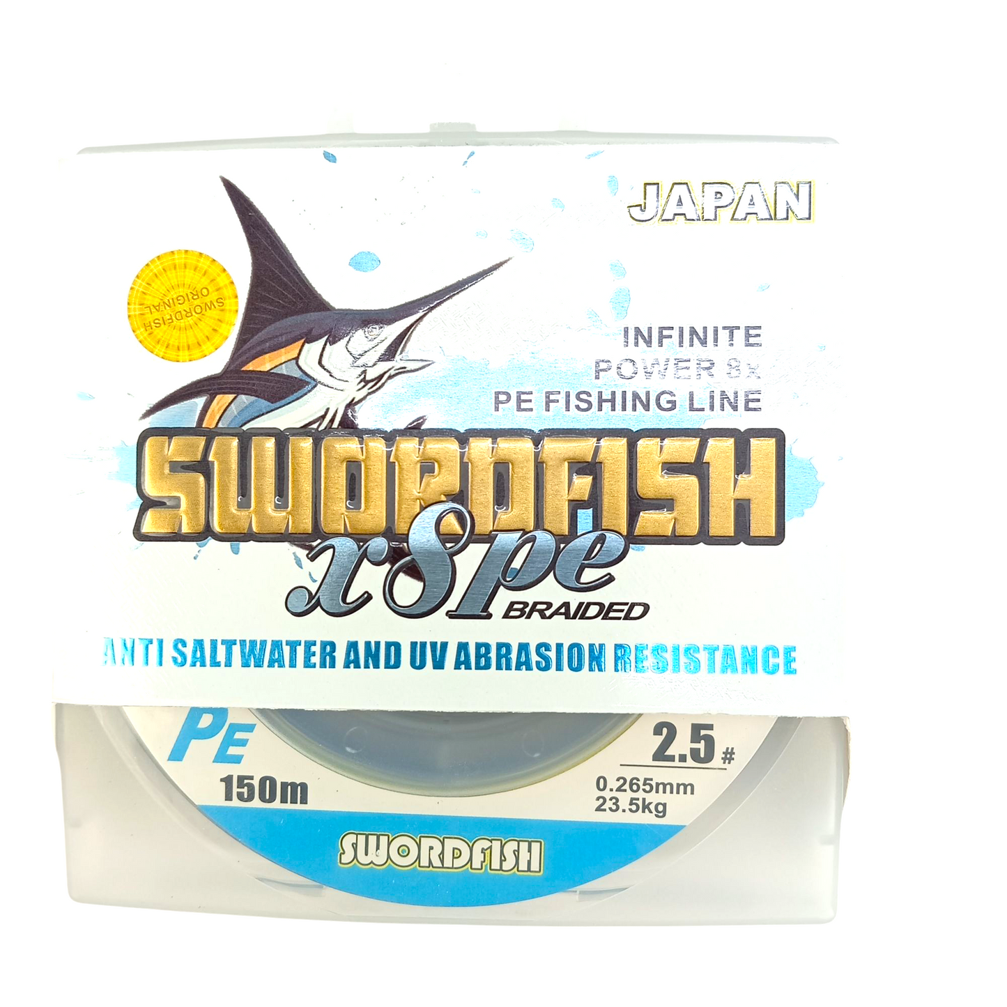 Swordfish X8 PE Multi Color Braided Line -150m Spools