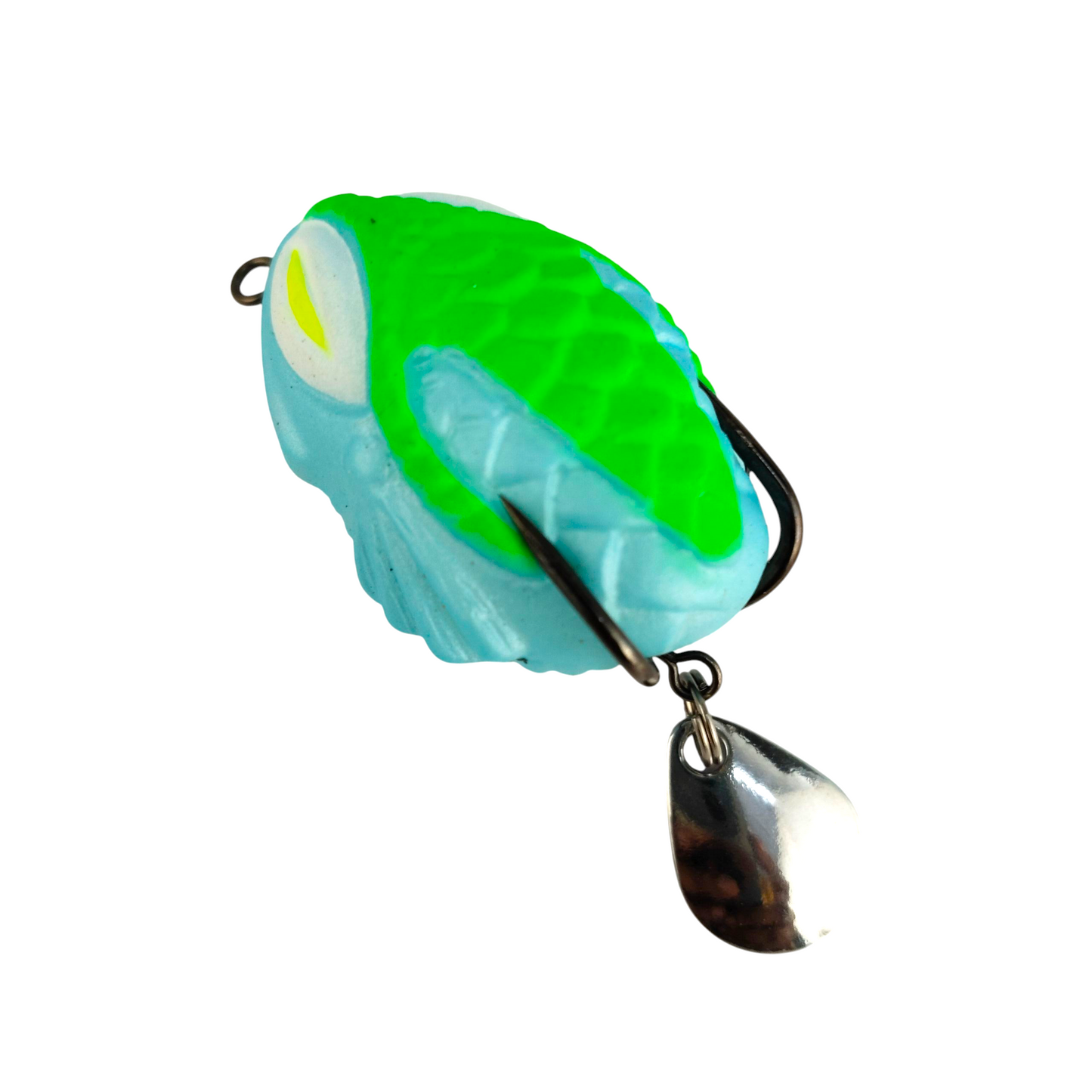 Thai Soft Imitation Frog Lure With Spinner |7gms|3.5cm