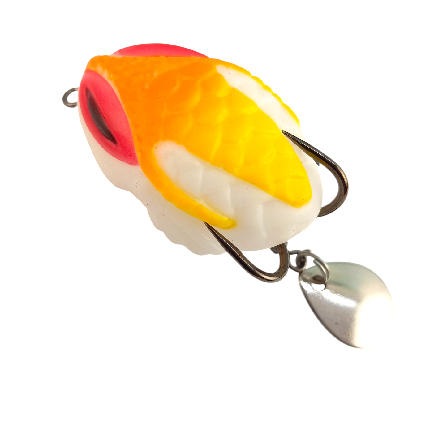 Thai Soft Imitation Frog Lure With Spinner |7gms|3.5cm