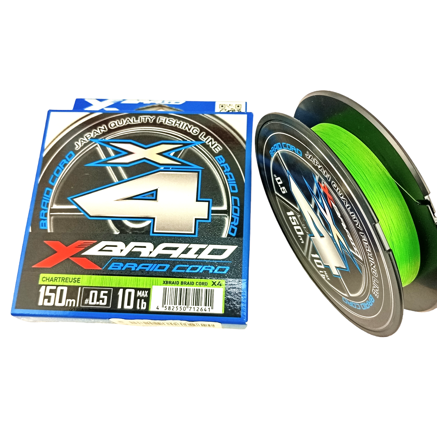 YGK X-Braid Cord X4 Braided Line 150m-10Lb Fishing Line Close Image