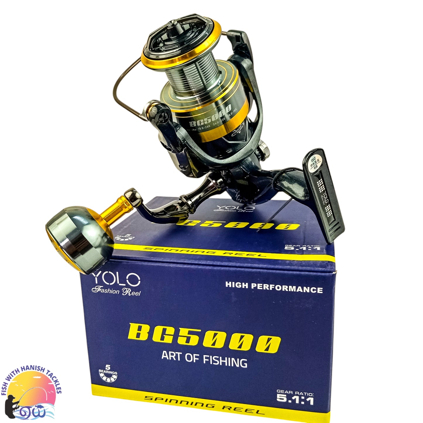 Yolo BG 4000/5000 Spinning Fishing Reel | 7Kg Drag | Aluminium Handle