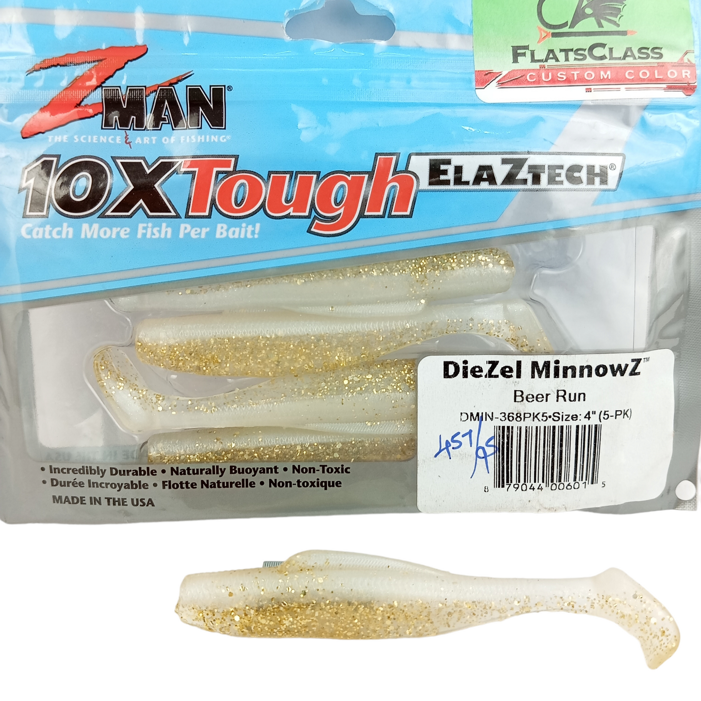 Z Man DieZel MinnowZ Size-4 Beer Run Single Image