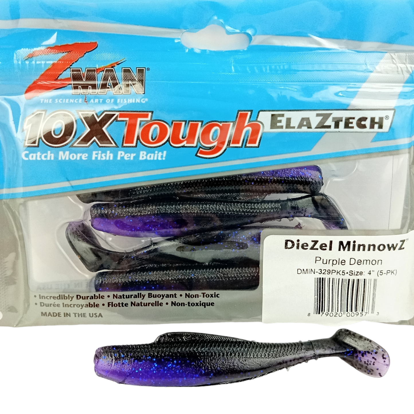 Z Man DieZel MinnowZ Size-4 Purple Demon Single Image