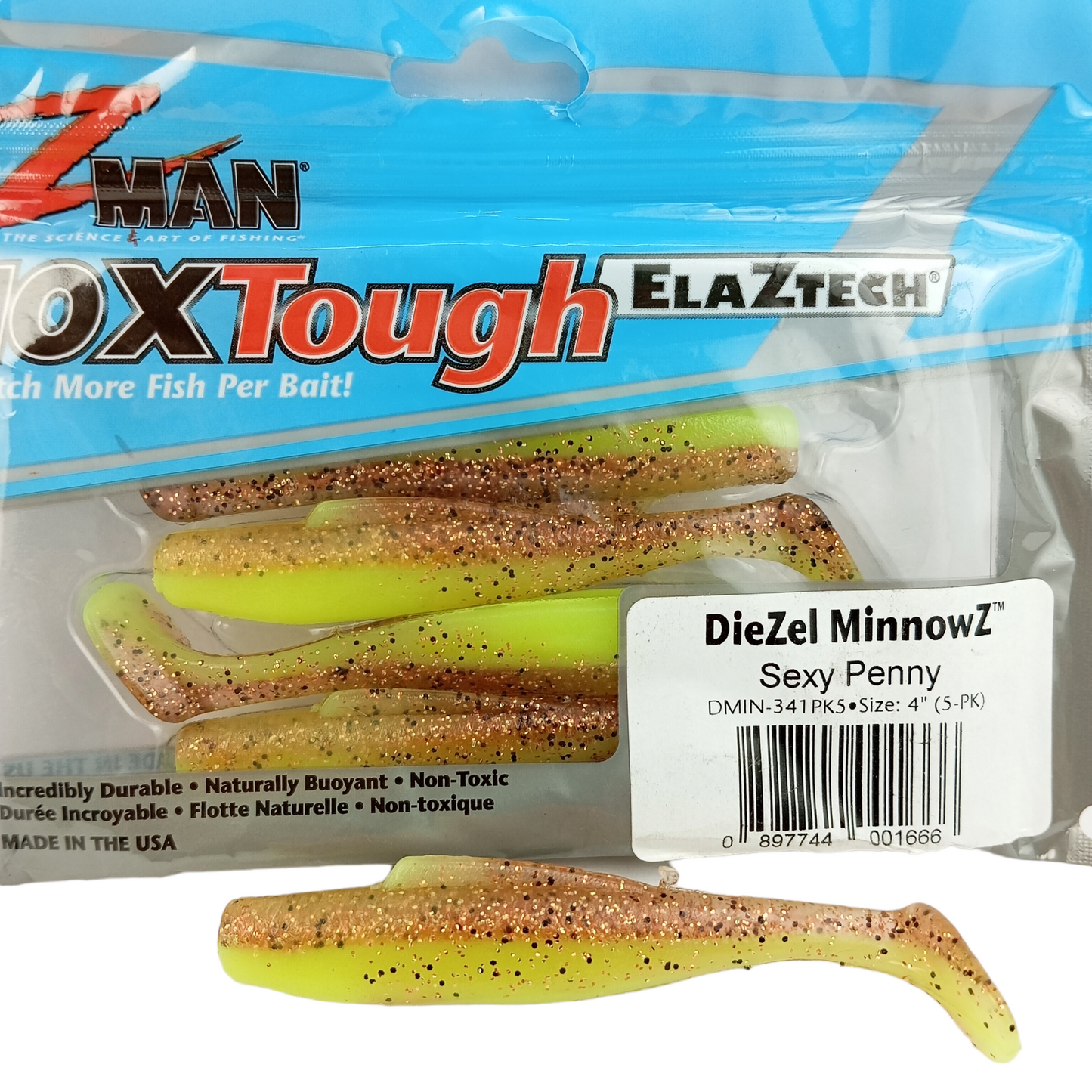 Z Man DieZel MinnowZ Size-4 Single Image Sexy Penny