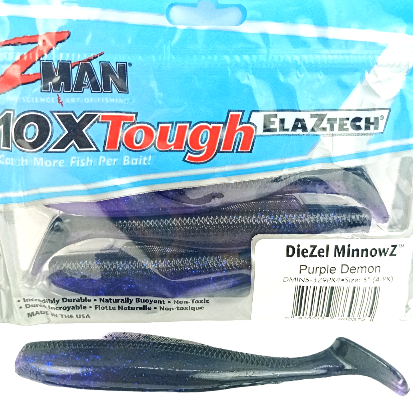 Z Man DieZel MinnowZ Size-5 Purple Demon Single Image