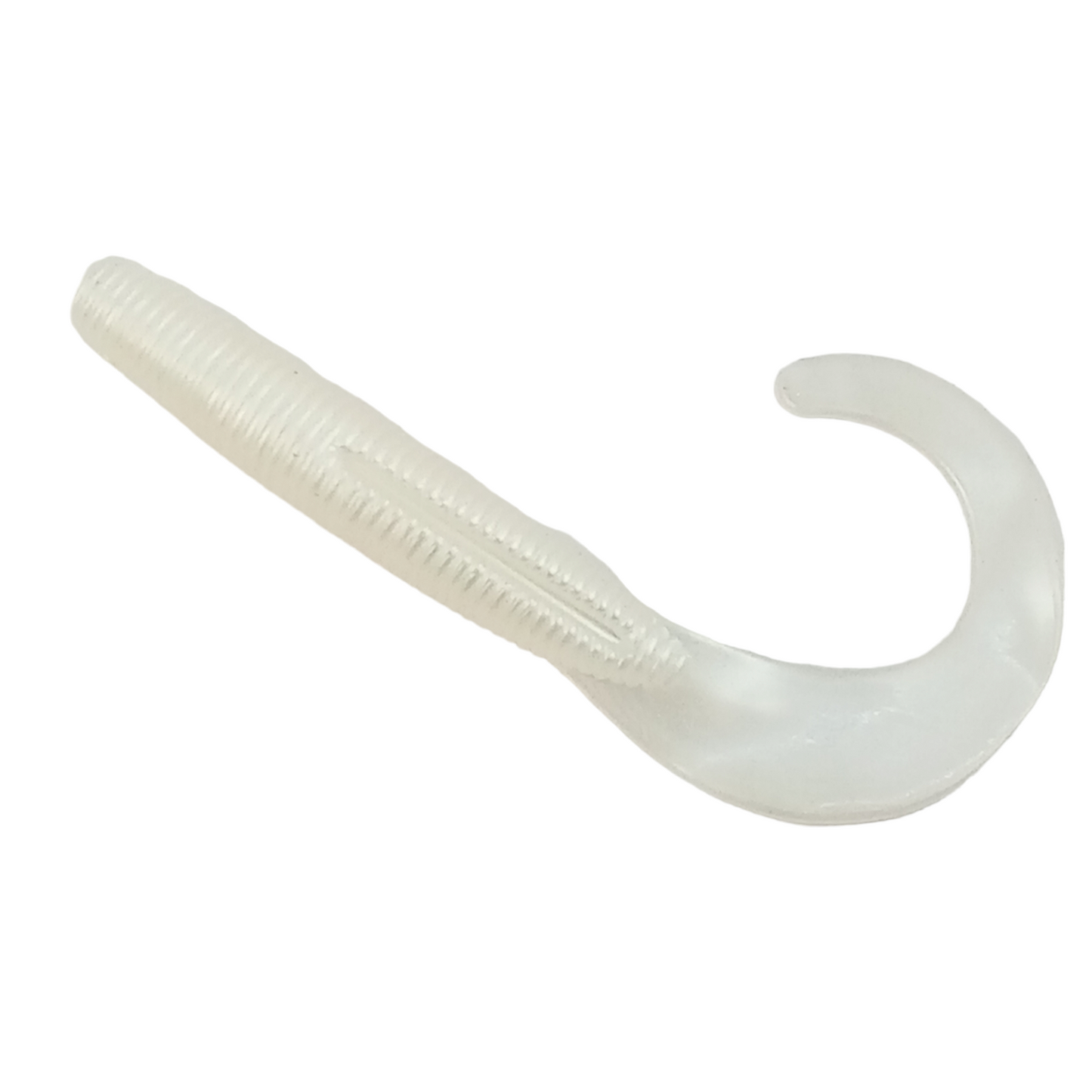 Z Man SteakZ Curly TailZ Size-4 Curly Tail-Pearl Close Up Image