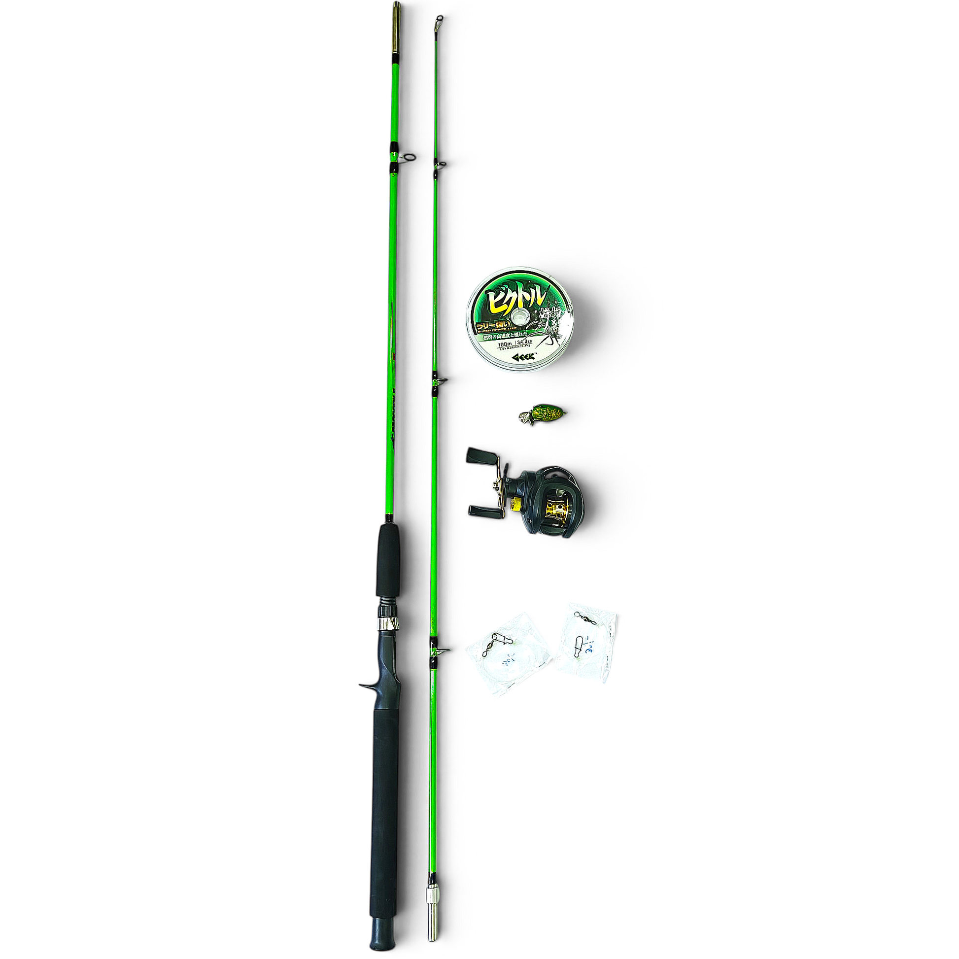 beginner baitcasting rod Buy fishing reel for Fresh water fishing Fish With Hanish Tackles ball bearing system ensures smooth retrieval 1818 Beginner Baitcaster Rod &
