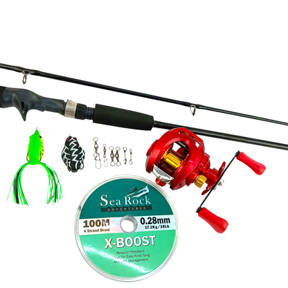 2059 Beginner Baitcasting Fresh Water Fishing Combo