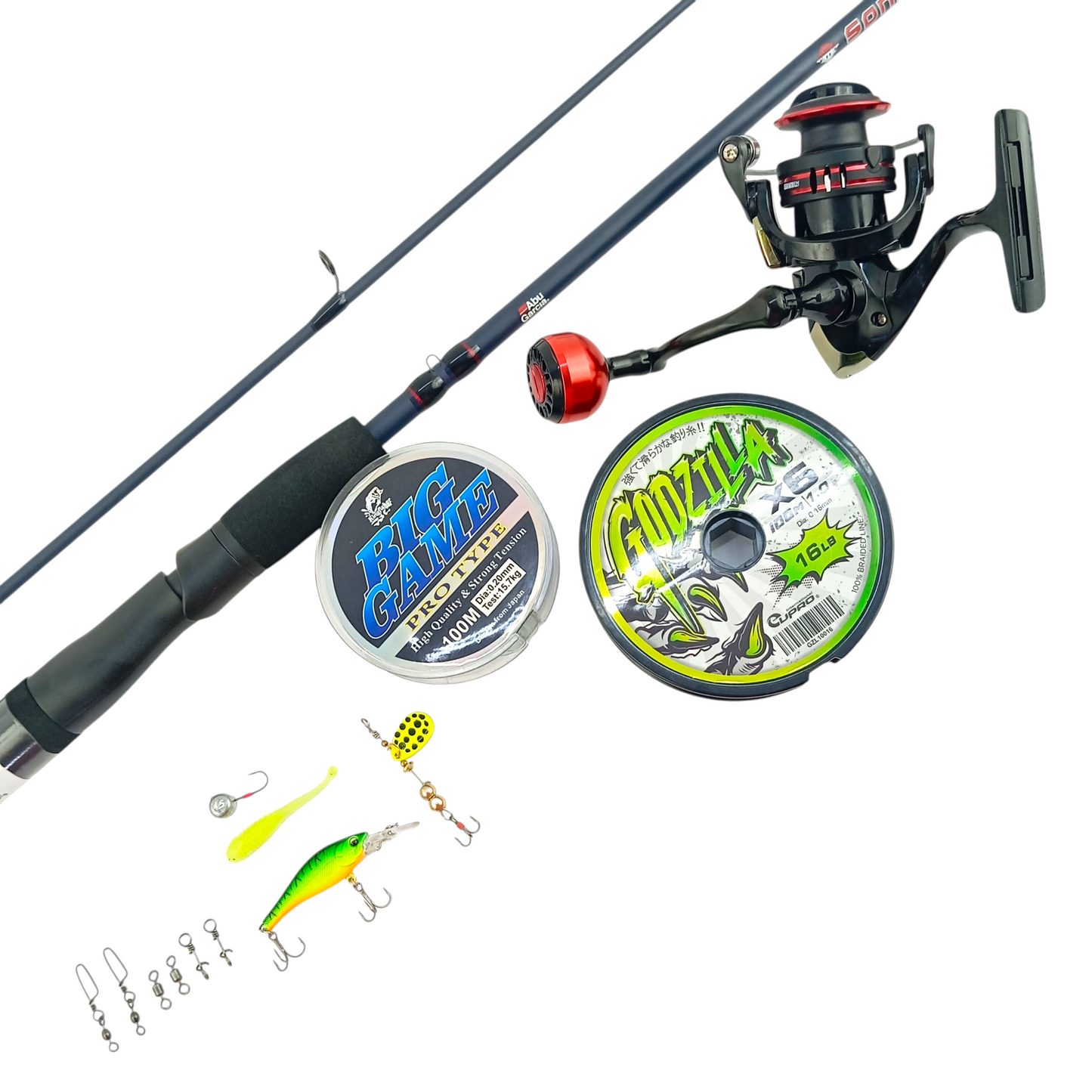 Abu Garcia Sonic Max 7ft Budget Friendly Ultralight Freshwater and Saltwater Fishing Combo