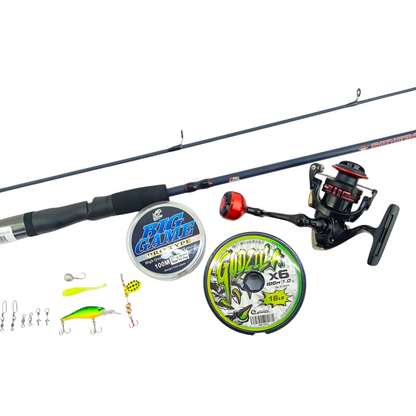 Abu Garcia Sonic Max 7ft Budget Friendly Ultralight Freshwater and Saltwater Fishing Combo