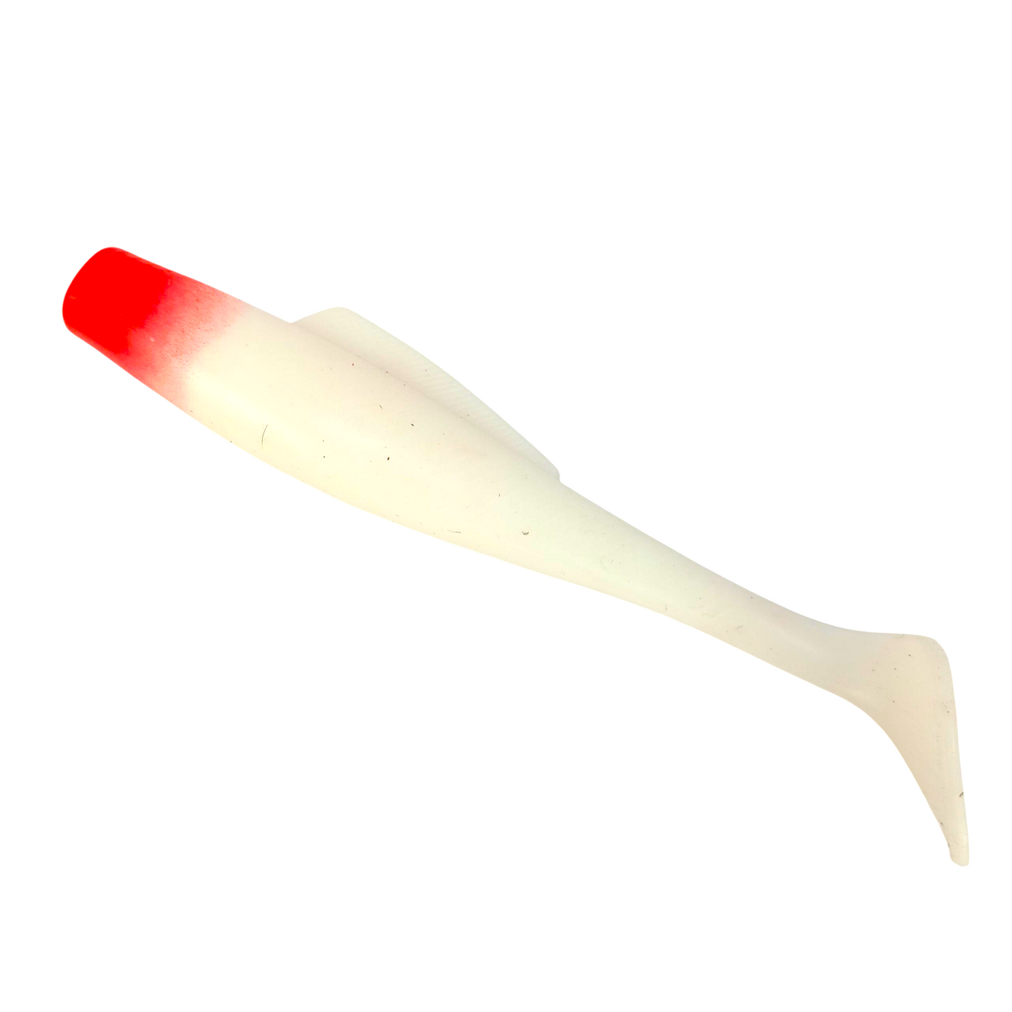 Affordable  Soft Lures 4 inch Red Head White