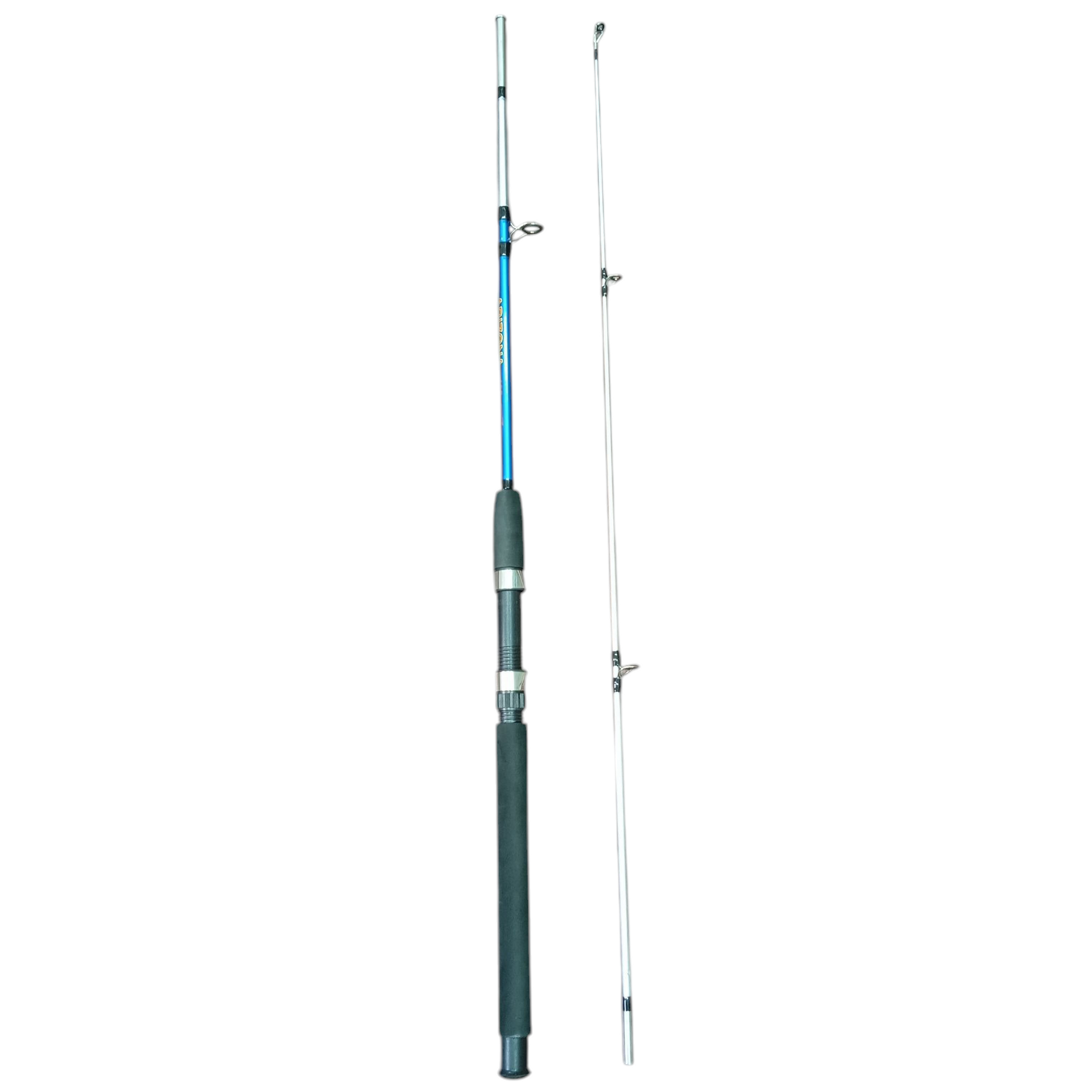 ariel fishing pole Etovel Crocodile Soild Glass Spinning Rod | 6ft stainless steel hoods. Lure Color:Purple Pain Summer20 Rapala CountDown 07 Hot