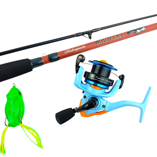 Beginner Fresh Water Fishing Rod & Reel Combo Complete Set