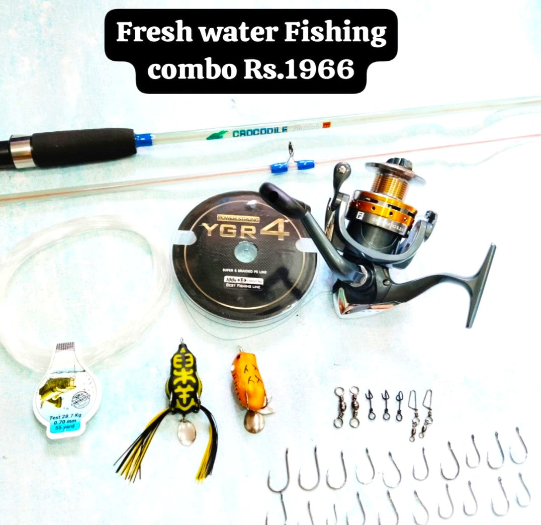 Beginner Low Budget Fresh Water Fishing Combo-1966 Only