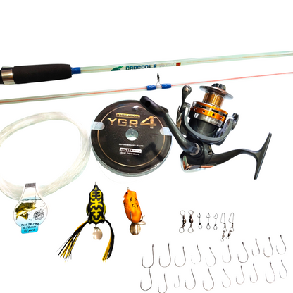Beginner Low Budget Fresh Water Fishing Combo-1966 Only