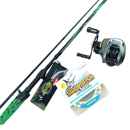 Berkley AMP 6.6ft Baitcasting Rod |Seasir Cast-X Baitcasting Reel Combo