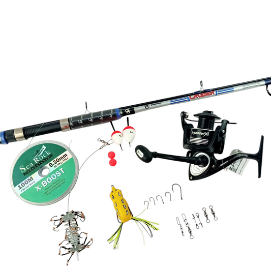 Best Beginners Fresh Water Fishing Rod & Reel Combo Complete Set  Image