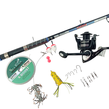 beginner ocean fishing rod and reel combo Combos hooks and some necessary fishing accessories Spinning Rods Best Fishing Reels