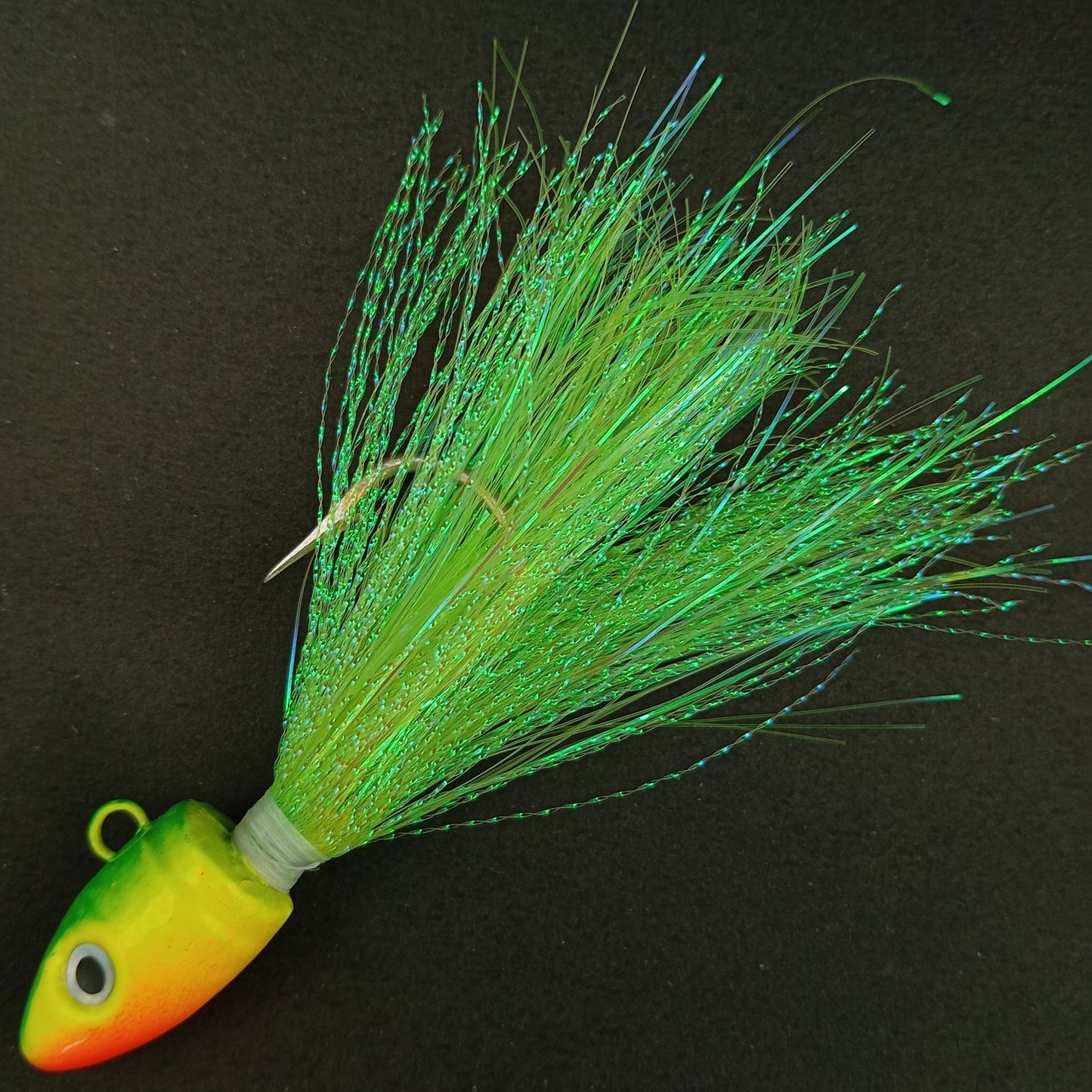 Bucktail Jig Hand Made- 45gms| 6cm |5/0 Hooks- Single Pc