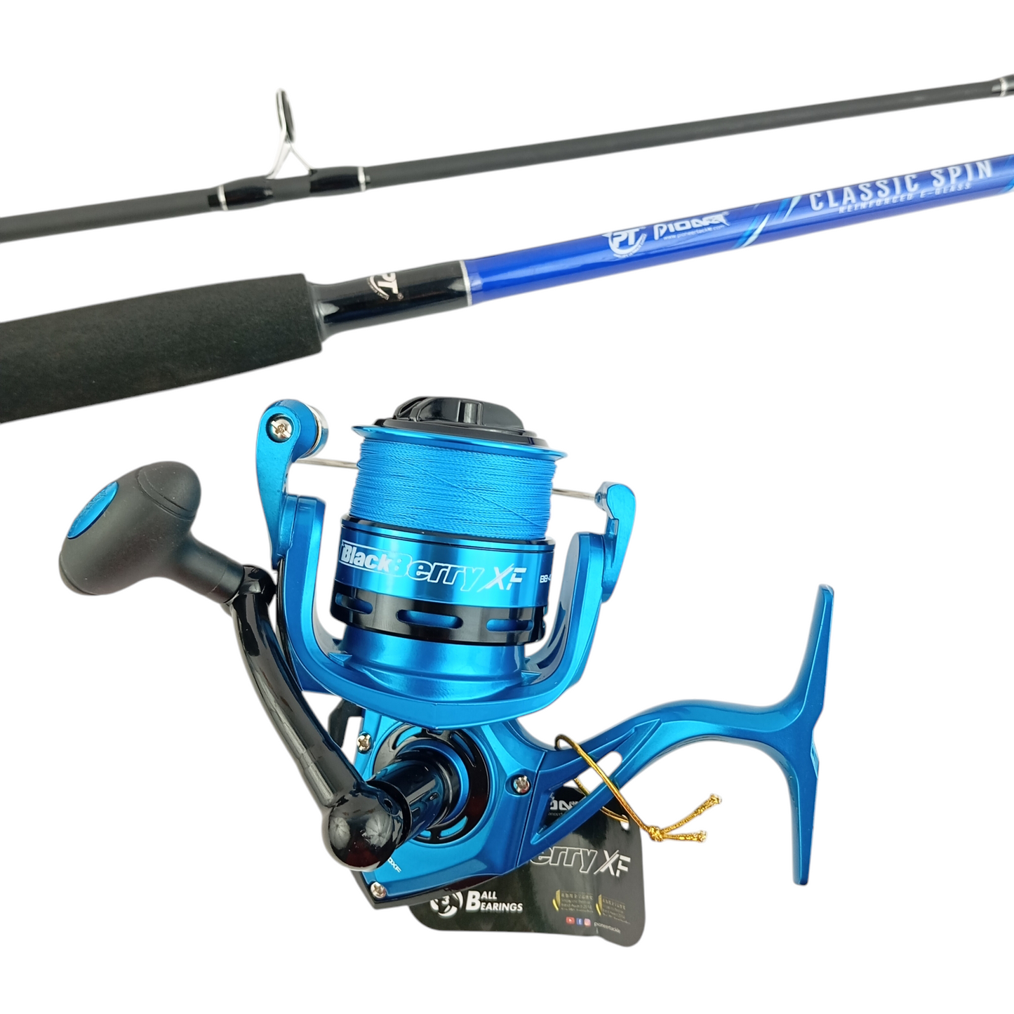 Beginner Fresh Water Combo |Fishing Rod & Reel | Frog |Snap Swivel| Braid Line Complete Set