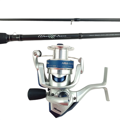 Budget Friendly Saltwater Fishing Combo | Okuma Wave Power 9ft Rod, Okuma Aria 5000 Reel