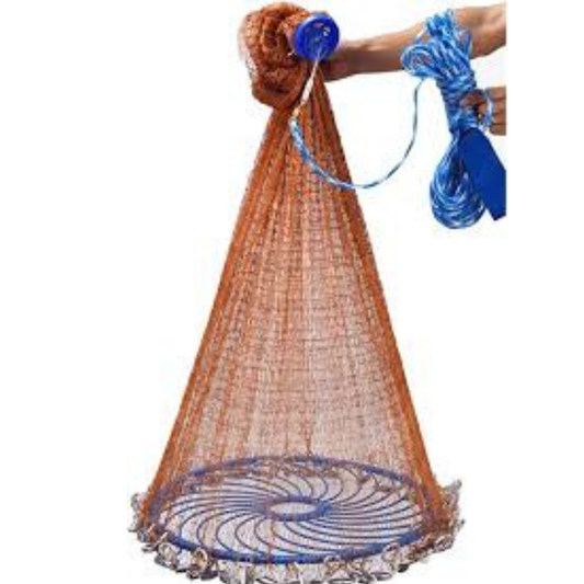 Circle Cast Net For Beginner Fishing Ring Cast Net || 5ft,65ft,7ft,8f5,9ft,10ft,12ft