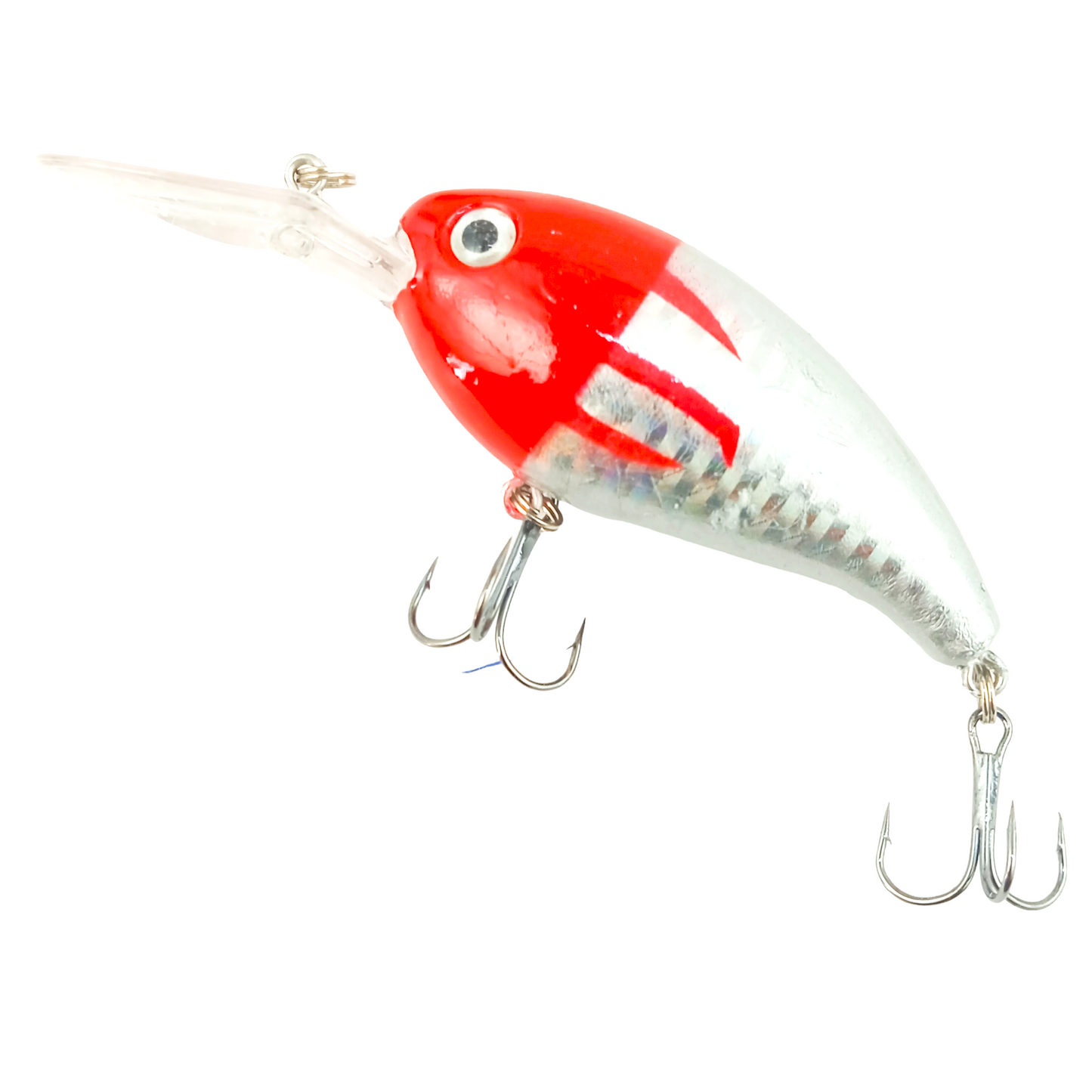 Crank Bait Fishing Lure | 14gm/10cm Silver Red head image