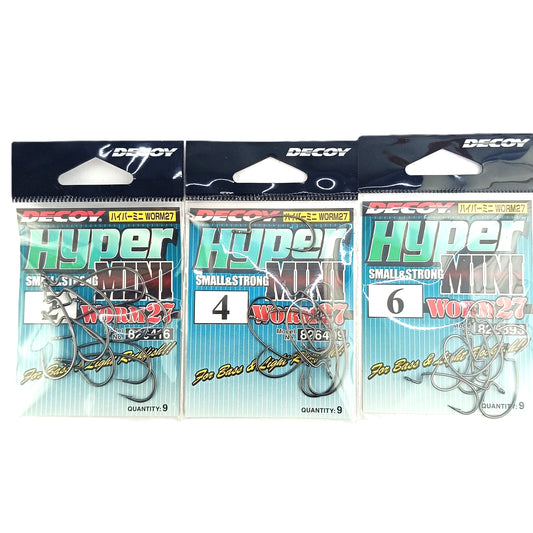 Decoy Worm-27 Hyper Mini Hook  Size 4,2,6 All Image