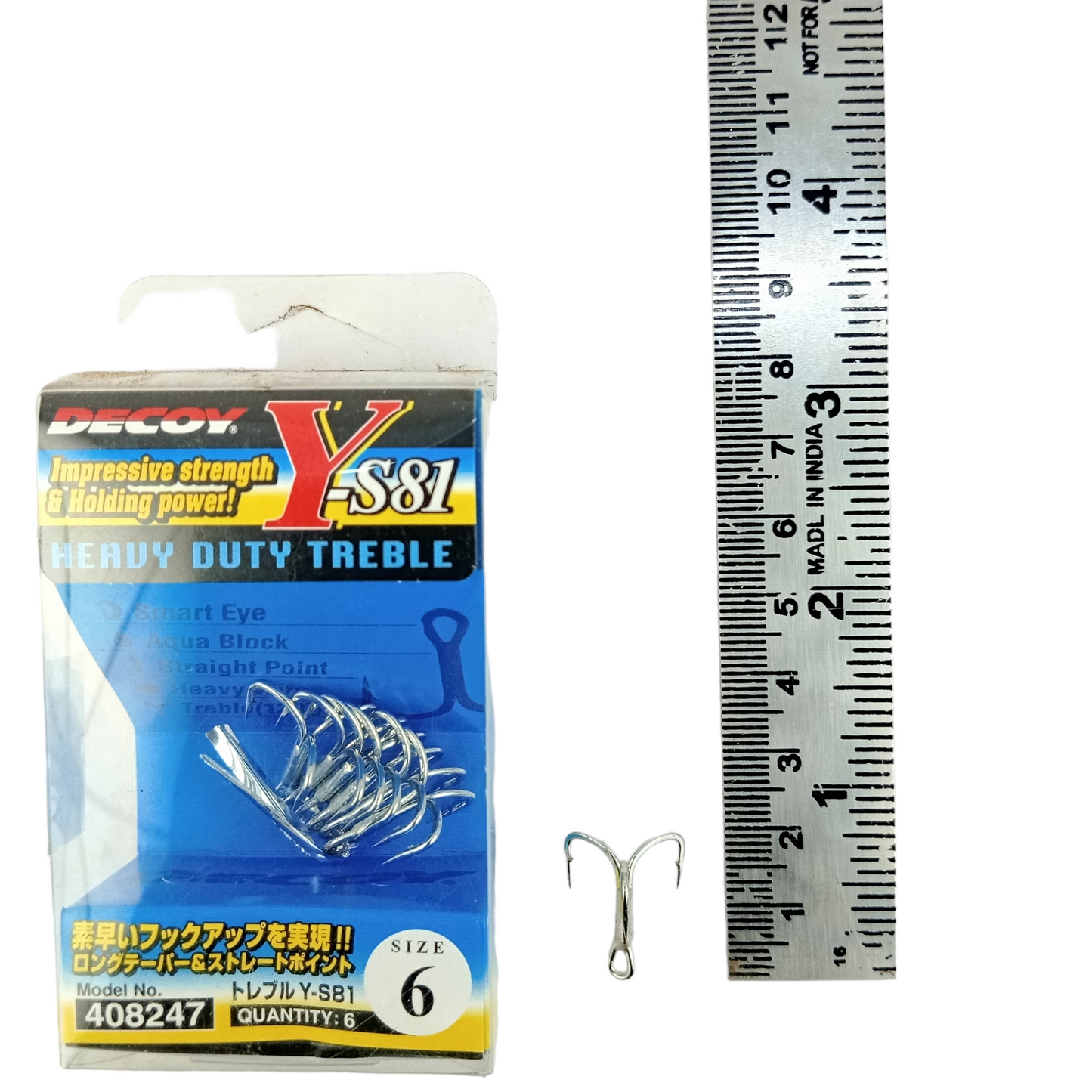 Decoy  Treble Hook Made in Japan Y-S81 - Single piece