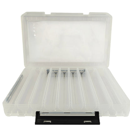 Double Sided 9*9 Tackle Box |Lure Storage| 18- Compartments Box