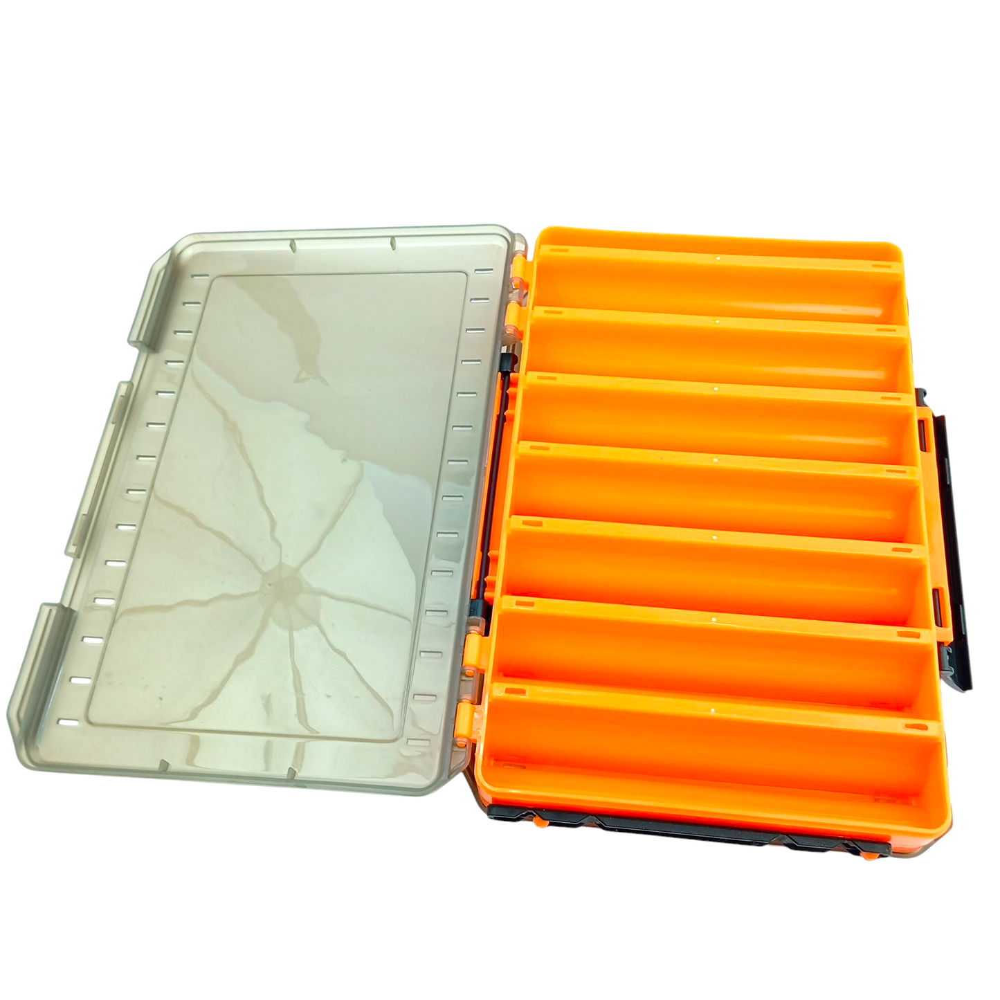 Double Sided 7*7 Tackle Box |Lure Storage| 14- Compartments Box