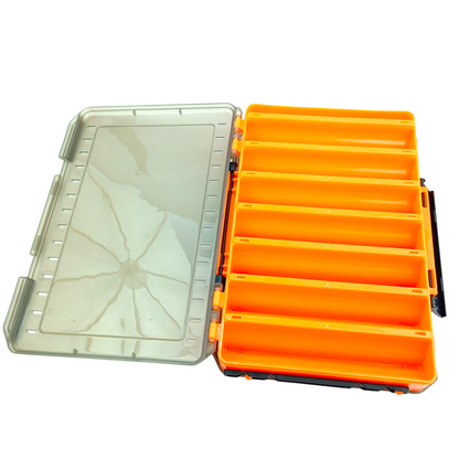 Double Sided 7*7 Tackle Box |Lure Storage| 14- Compartments Box