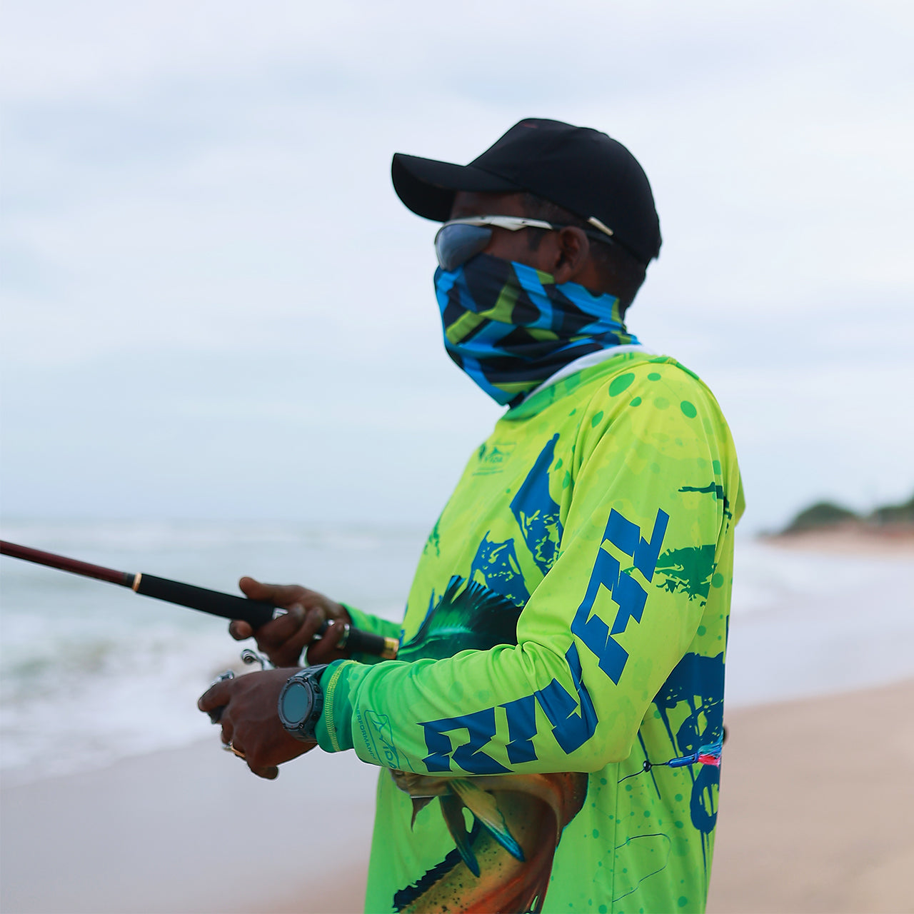 Eyida Mahi Reaper UPF 50+ Hooded Performance Fishing T-Shirt