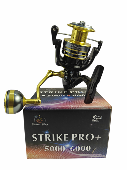 Fishers King Strike Pro+ 6000 Spinning Fishing Reel |Aluminum Handle