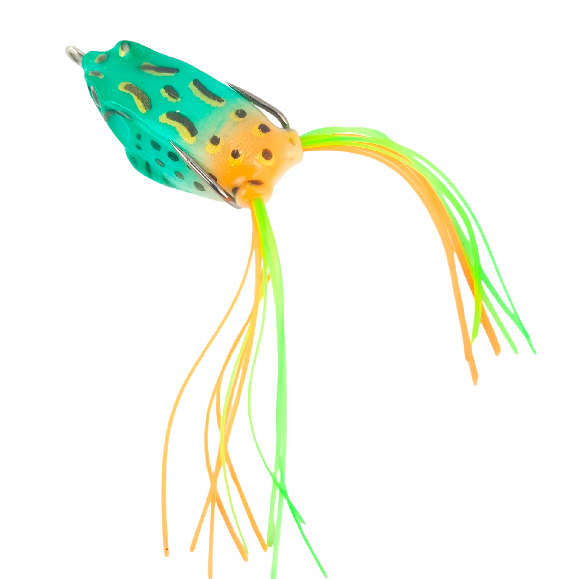 Fishing Frog Lure 5.5gms 4cm Blue Orange Close Up Image