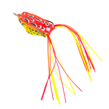 Fishing Frog Lure 9gms 5cm Red Yellow Close Up Image