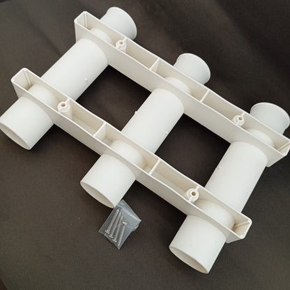 Fishing Rod Wall Mount With Reel-3 Partitions