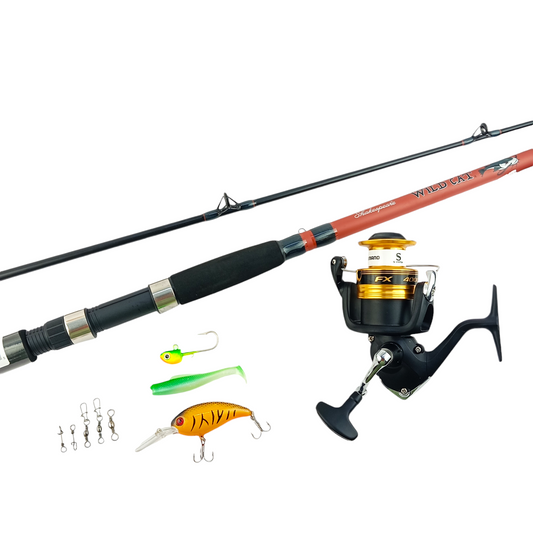 Freshwater And Saltwater Budget Friendly Beginner  Fishing Combo