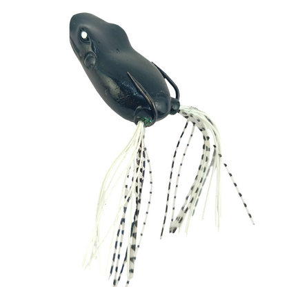 Frog Fishing Lure 12gms-5cm Black Close Up Image