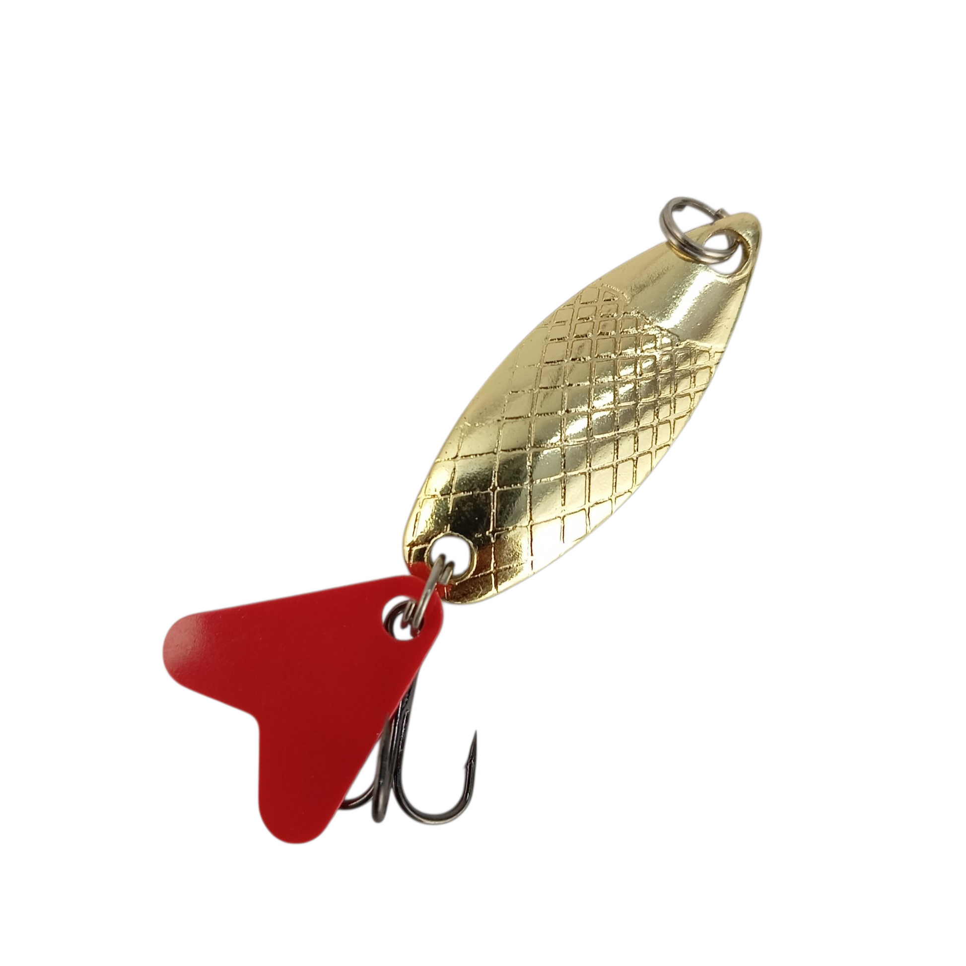 Golden Spoon Lure With Teaser Fishing Lure