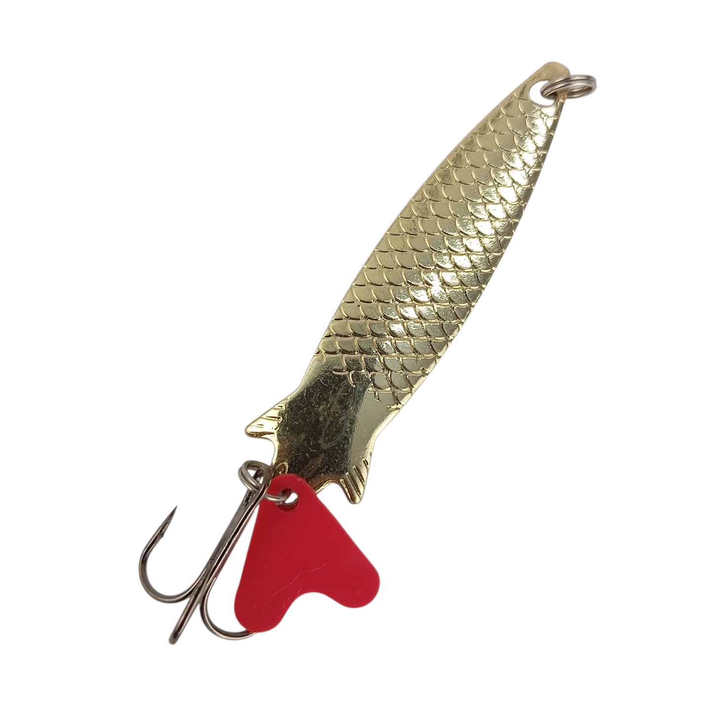Golden Spoon Lure With Teaser Fishing Lure