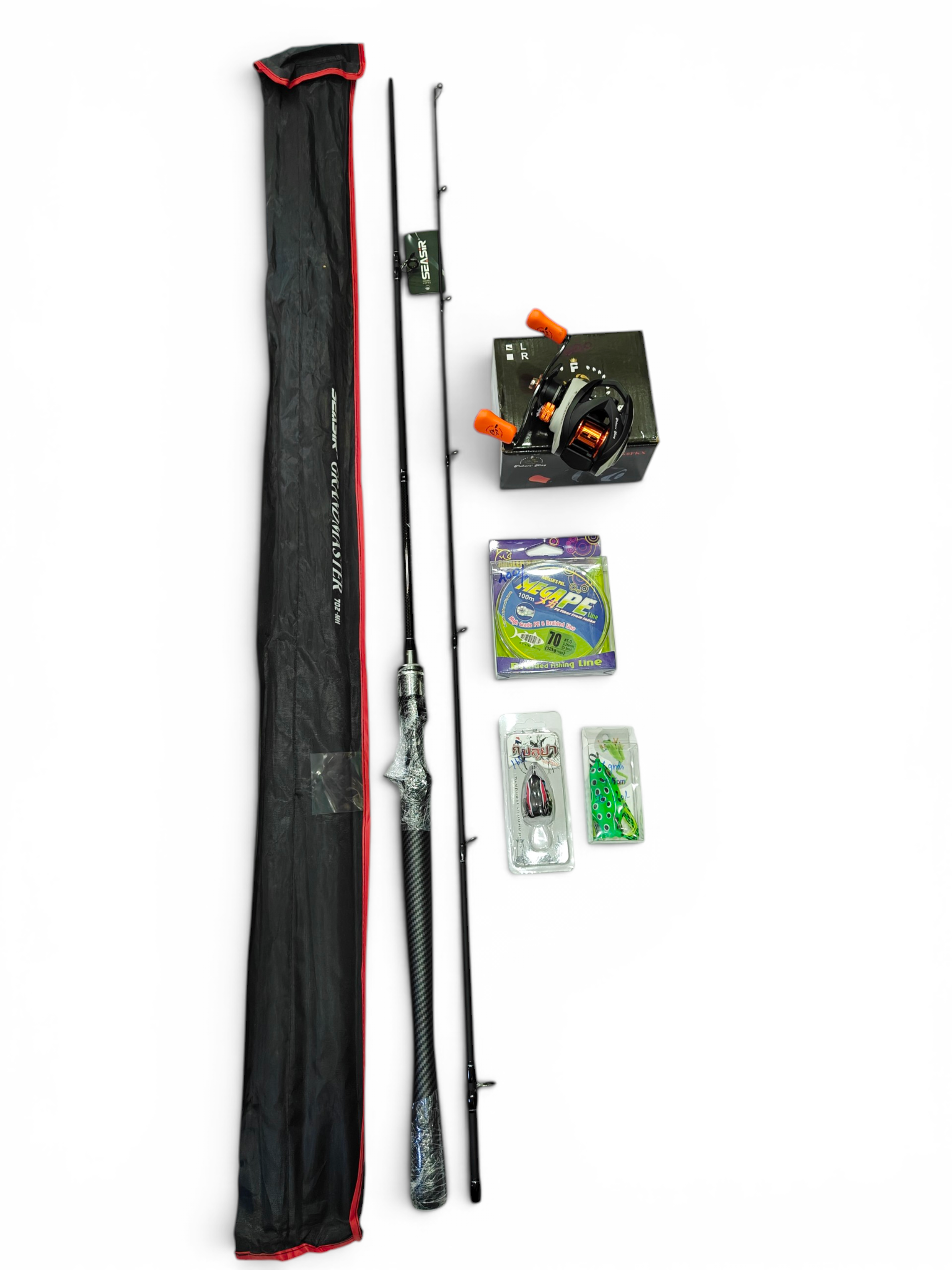 Grandmaster Stylish Baitcasting Rod And Reel Fishing Combo