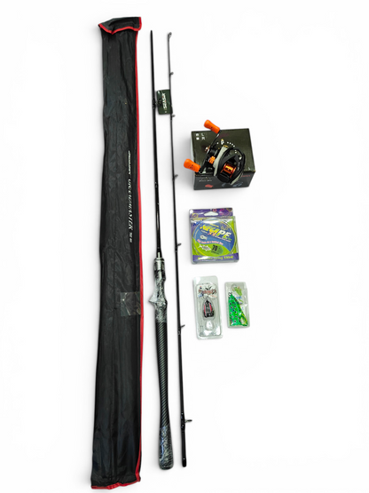 Grandmaster Stylish Baitcasting Rod And Reel Fishing Combo