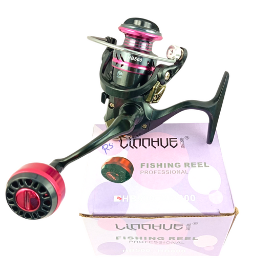 HB 500 Ultralight  Spinning Fishing Reel Pink