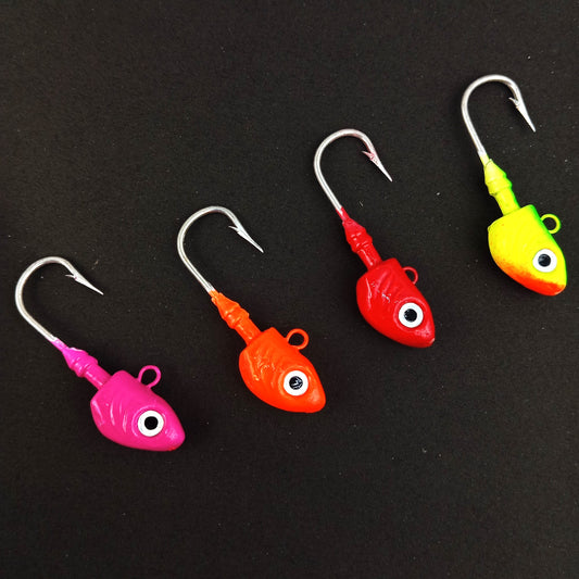 Hand Made Jig Fishing Heads Hook 5-0 ,30gms All Close Image