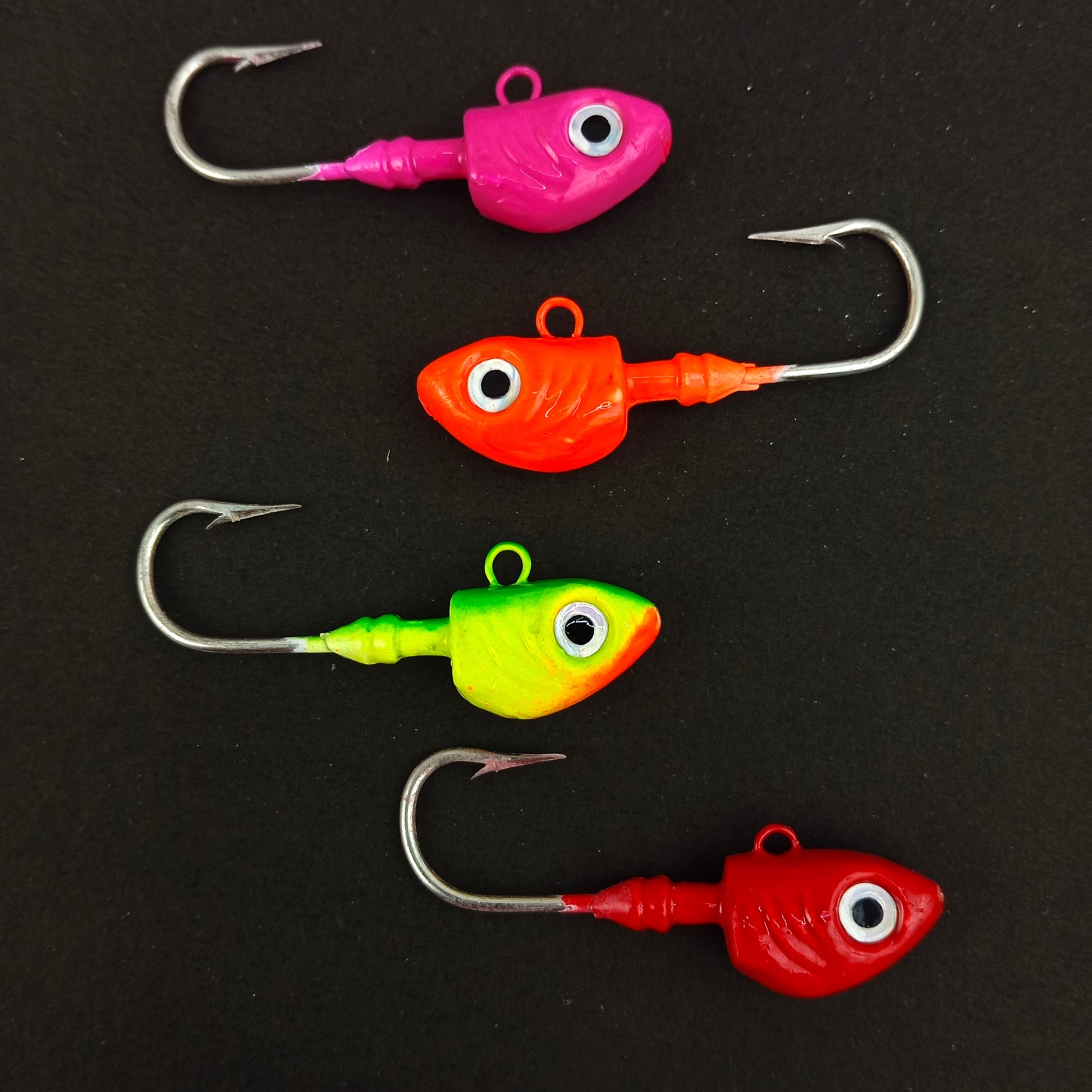 Hand Made Jig Fishing Heads Hook 5-0 ,30gms All Close Up Image
