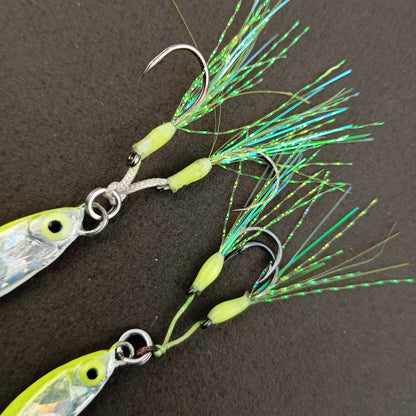 Hand Made Micro Jigs 5gms 7gms Radium Green Close View Image